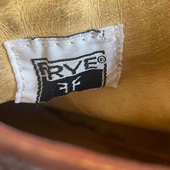 Vintage Frye Phillip Harness Short moto Boot in chocolate brown 7 - Picture 12 of 13